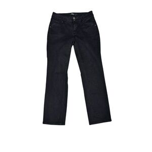 Hudson Black Straight Leg Jeans Size 8 | Clean Girl Quiet Luxury Minimal